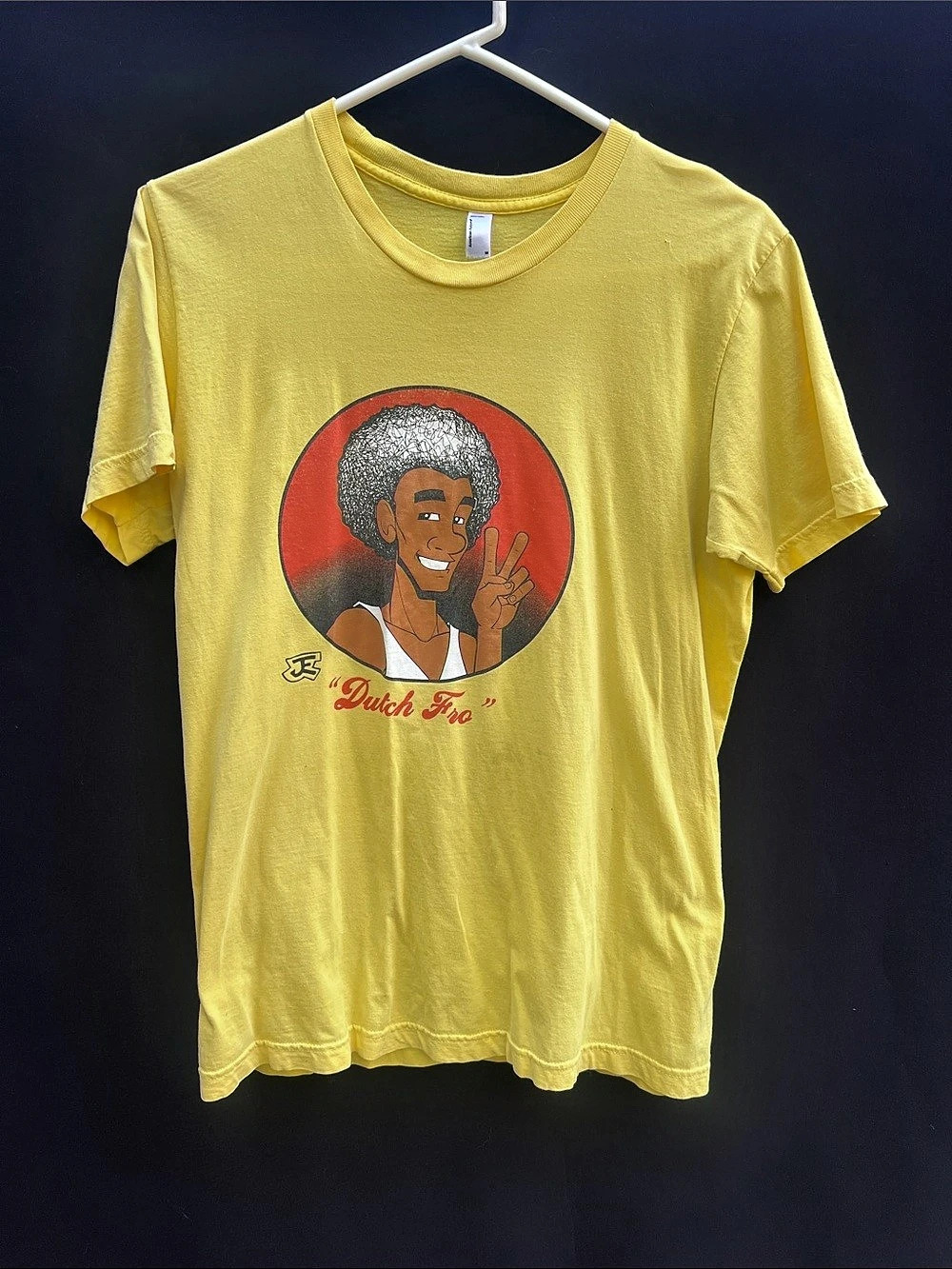 Dutch Fro Freedom Fighters graphic tee Graphic Tee Yellow Size M
